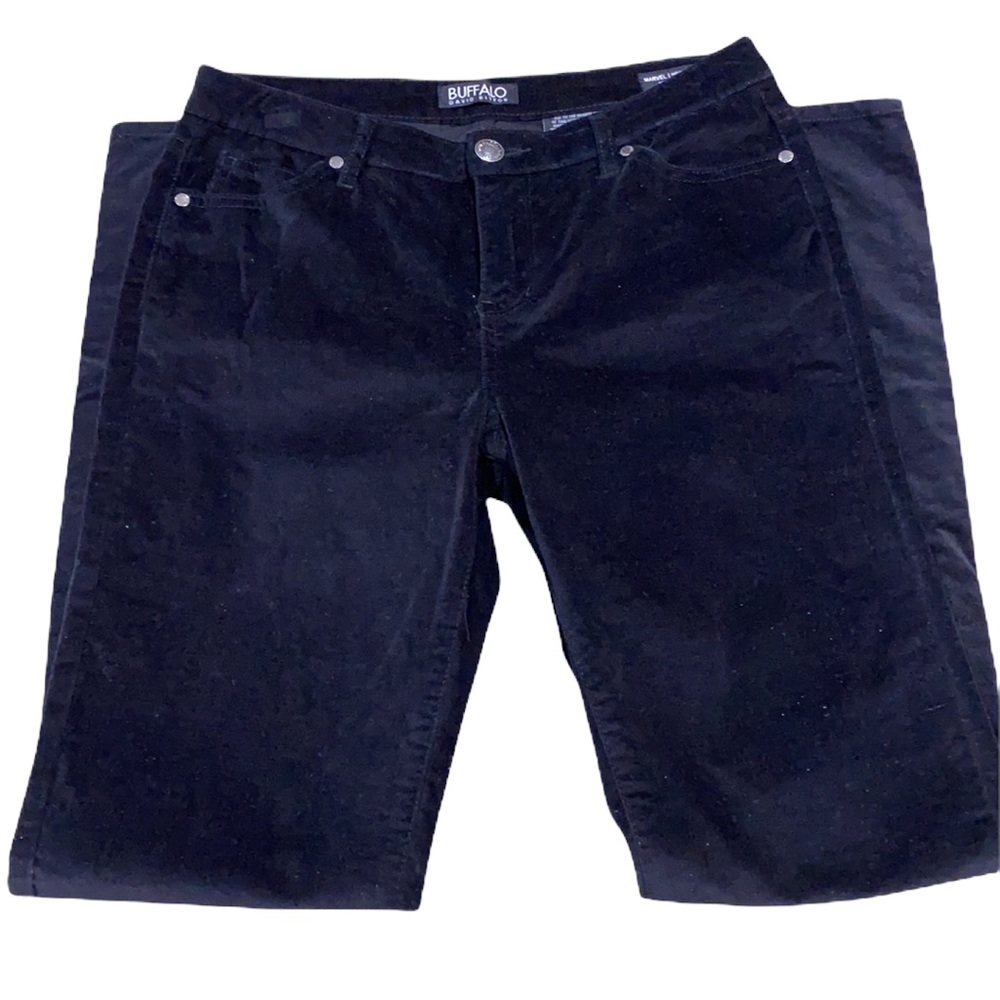 Buffalo David Bitton Velvet Pants, Black